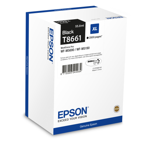EPSON T8661 XL CARTUCCIA INK-JET 55.80 ML NERO